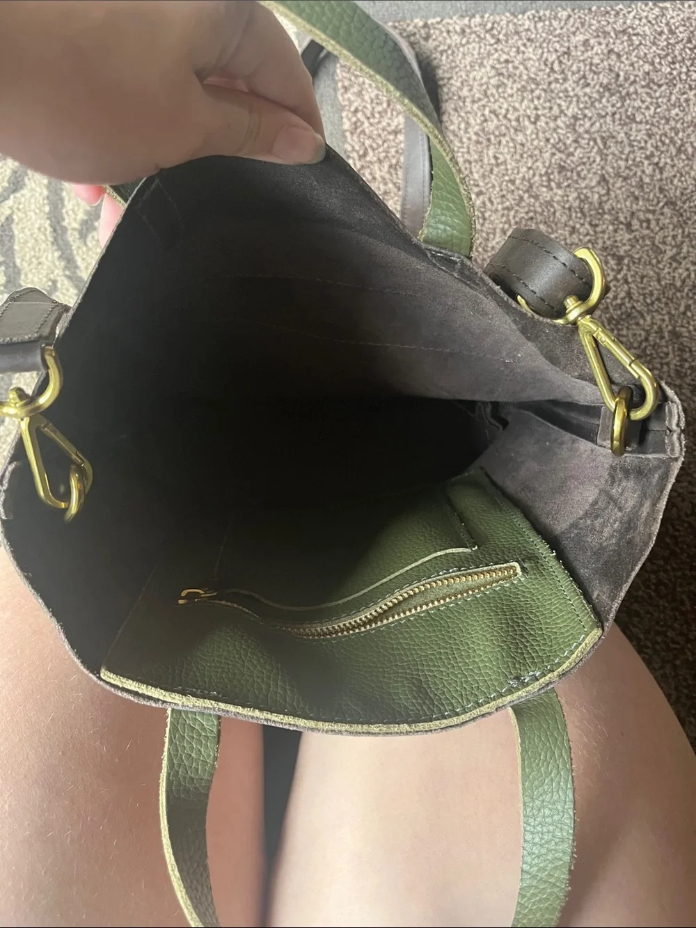 Sseko leather satchel